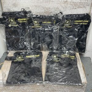 Lot of 5 Go Army Strong Neck Passport, ID Holders Clear Face Cover 4.5x6" New